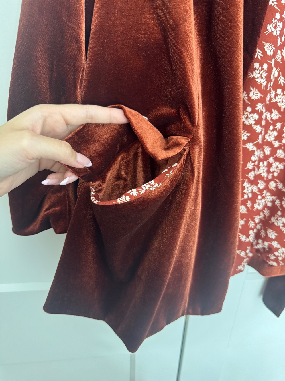 Baltic Born Brinton Velvet Blazer Cinnamon Size 2XL Burnt Orange Copper - Picture 7 of 8